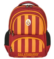 Galatasaray Nakışlı Sarı Kırmızı Çubuk Desenli Erkek Çocuk Okul ve Günlük Sırt Çantası - ME25539