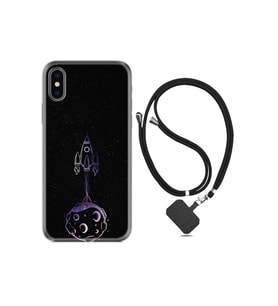 Iphone Xs Max Uyumlu Kılıf Silikon Desen Boyun Askılı Master Space 1630