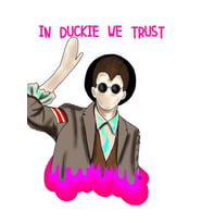 Duckie'de Tablo Ahşap Poster Dekoratifna Güveniyoruz
