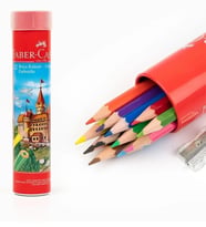 Faber-Castell Metal Tüpte Tam Boy Kuru Boya Kalemi 12 Renk