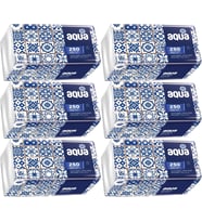Aqua Pratik Mendil 250 Yaprak Tekli Pk (6 Lı Set)