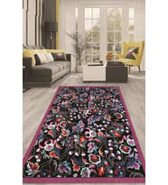 Dijital Kaymaz Taban Yıkanabilir Modern Renkli Salon Halısı Mutfak Halısı Yolluk ND-HT-710 (Pembe)
