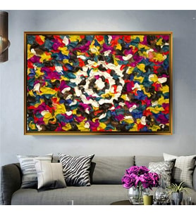 Altın Çerçeveli dekoratif tablo a1274 (Gold)