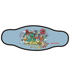 BESTDIVERS Maske Arkalığı POP ART, Neopren