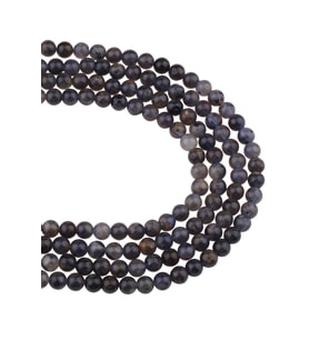 6 MM İyolit Taşı Dizi - DZ4044 (Mor)