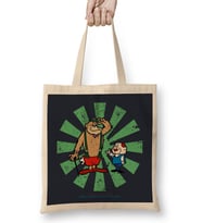 Magilla Gorilla And Mr Peebles Retro Japanese Bez Çanta Uzun Saplı