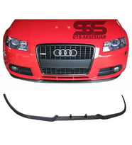 Audi TT 8J Cupra R Uyumlu Ön Lip Mat Siyah Ön Tampon Lip