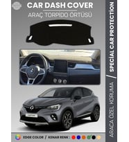 RENAULT CAPTUR (2019-2024) Torpido Örtüsü Ön Göğüs Koruma Torpido Koruma Araca Özel Tam Uyum
