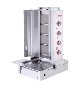 Işıkgaz Silver Tüplü 4 Radyanlı Alttan Motorlu Döner Ocağı (Gri)
