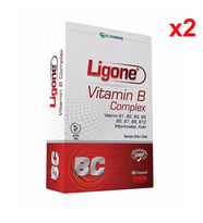 Ligone Vitamin B Complex 30 Kapsül x2 Adet (Renksiz)