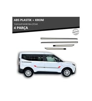 FORD TOURNEO COURIER YAN KAPI KORUMA ÇITASI PLASTİK + KROM