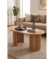 Modern Naturel Ahşap Orta Sehpa
