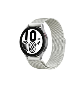 Galaxy Watch 4 Metal Mıknatıslı Kordon - Gümüş