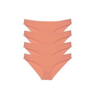 Mulvxbrf Brf02 4 Adet Süper Eko Set Likralı Kadın Slip Külot Pudra (Mulvix)