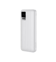 Polosmart PSM148 Taşınabilir 20W PD Çıkışı Dijital Ekranlı Şarj Cihazı Powerbank 10.000 mAh Beyaz