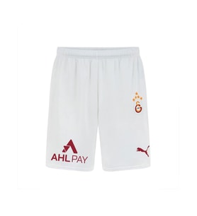 Galatasaray Orijinal Lisanslı 24/2025 A Takım 5 Yıldızlı Beyaz Şort