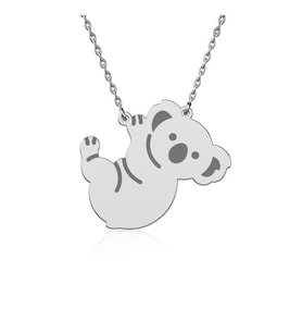 Sade Koala Gümüş Kolye