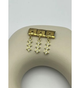 Çelik Gold Taşlı Sallantılı Nomi Charm - 25crm76