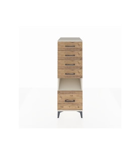 Kronos Dolap Tek Raflı 5 Çekmeceli 44x59x134 Aytaşı-Çam