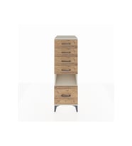 Kronos Dolap Tek Raflı 5 Çekmeceli 44x59x134 Aytaşı-Çam