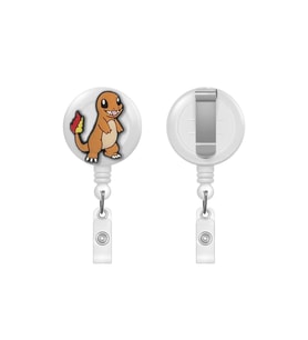 Charmender Pokemon Figürlü Yoyo Kartlık Yaka İpi Tutucu