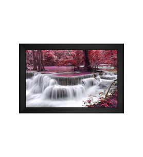 Manzara Temalı Kanvas Tablo 50 x 70 cm Siyah Çerçeve