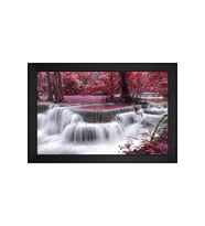 Manzara Temalı Kanvas Tablo 50 x 70 cm Siyah Çerçeve