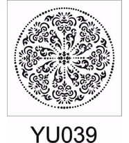 Yuvarlak Desenler Stencil Şablon (30X30) YU-039