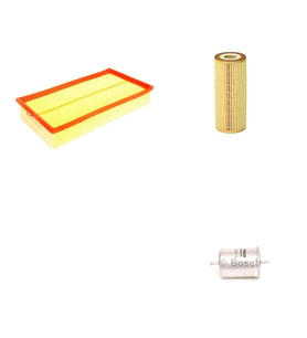 Bosch Filtre Bakım Seti Mercedes E230 W210 1996-1999 Benzin Hava + Yağ f. + Yakıt Filtre Bosch