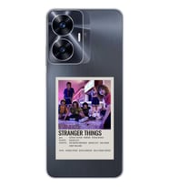 Realme C55 Uyumlu Stranger Things Minimalist Poster Desenli Şeffaf Telefon Kılıfı