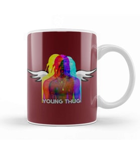 Young Thug Logo Drawing Art Kupa Bardak Porselen