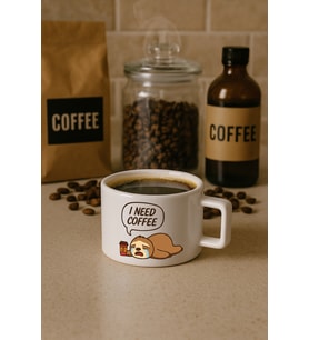 Kahve Bardağı I NEED COFFEE (Beyaz)