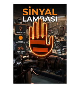 176 LED Amber Sinyal Lambası – El Hareketiyle Kontrol Edilebilir