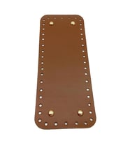 Angel Çanta Aksesuar Gerçek Deri Sütlü Kahve 30X12 cm Dikdörtgen Light Gold Metalli Çanta Tabanı