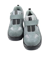 SİA ÇANTA ORJİNAL MEKAP AİR COOLED MEMORY FOAM TABAN BAGCIKLI VE CIRTLI KALİTELİ DEMİR BURUNLU İŞ AYAKABISI (Gri)