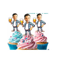 Doğum Günü Eğlence Süs Cupcake Süs (10adet)