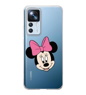 Xiaomi Mi 12t  Kamera korumalı Kapak Minnie Mouse Tasarımlı  Şeffaf Kılıf