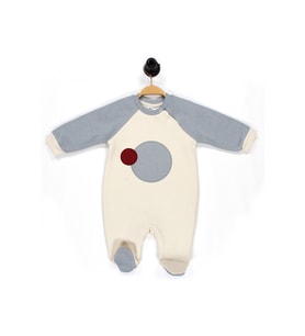 Reglan Kol 3 İplik Patikli Bebek Tulum