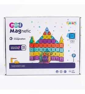 Magnet Mini Yapı Blok Seti 86 Parça - 3D Tasarım ve Eğitici STEM Seti
