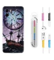 Vivo Y15S Y32 Y33S Y51 Y53S Kılıf Kablo Koruma Spiral Silikon Time 1749