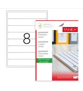 Tanex Etiket Tw-2108 192X34 Mm 100Lü
