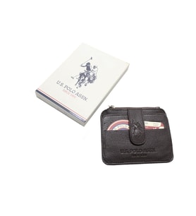 Plcuz 7659 U.S.Polo Assn.Hakiki Deri (pütürlü) Erkek Kartlık (Kahverengi)