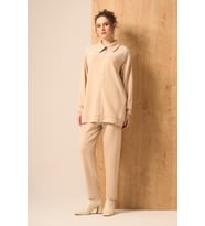 FTZ Women Kadın Taşlı Takım Beige 30938