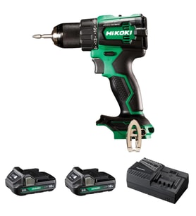 Hikoki DV18DE-2.0 18V/2.0Ah 70Nm Çift Akülü Şarjlı Darbeli Kömürsüz Matkap (Yeşil)