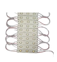 12 Volt 1.2 Watt 3 Lensli 3000K Günışığı 2835 SMD Led Modül IP65 10 Adet Modül