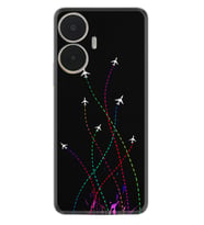 Realme C55 Kılıf Silikon Desen Özel Seri Line Planet 1736