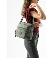 Ultra hafif, çok cepli , çok bölmeli Çapraz askılı Postacı çanta (spor, seyahat, gündelik ) Gri Model: 571-6U
