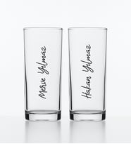 BK Gift Kişiye Özel İsimli 2'li Rakı Bardağı -1, Arkadaşa Hediye, Sevgiliye Hediye
