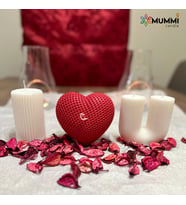 Kırmızı Kalpli 3lü I Love You Set Soya Mum