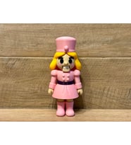 Pembe Fındıkkıran Figürü - 3D Yazıcı Tasarım Noel Biblosu - Modern Nutcracker Heykelcik